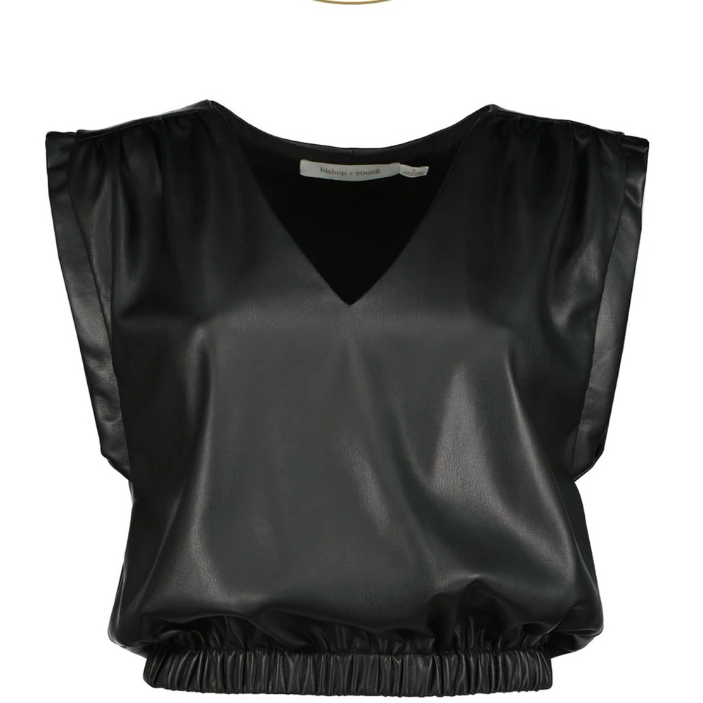 Bishop + Young Simone Vegan Leather Top